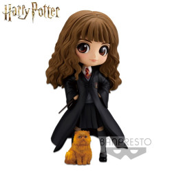 Harry Potter - QPosket - Hermione Granger with Crookshanks - Figurine 14 cm